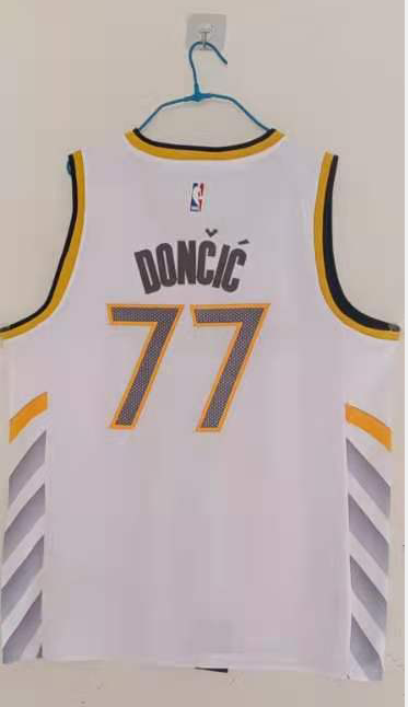 Dallas Mavericks #77 Doncic Men Adidas White city Edition Limited Stitched NBA Jersey